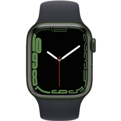Apple Watch Series 7 45mm Refurbished | Groen Aluminium | 4G en Zwart Sportbandje | Accessoires inbegrepen | 1 jaar Garantie