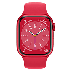 Apple Watch Series 8 45mm Rojo reacondicionado | 1 año de garantía | Accesorios
