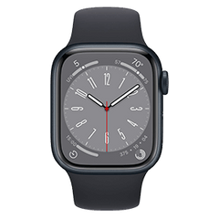 Apple Watch Series 8 45mm reacondicionado | Wifi | Negro | Garantía | Accesorios