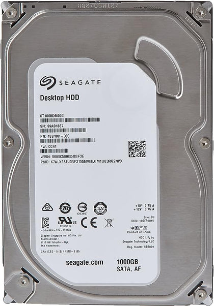 Seagate HDD de escritorio 6000 GB (6 TB) Disco duro (HDD) | ST6000DM001 | 3.5 inch - Almacenamiento
