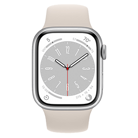 Apple Watch Series 8 45mm Refurbished | Zilver (4G) | 1 jaar Garantie | Accessoires