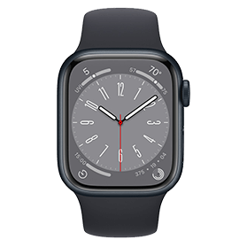 Apple Watch Series 8 45mm Refurbished | Zwart (Wifi) | 1 jaar Garantie | Accessoires