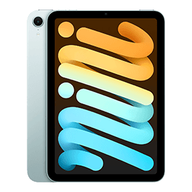 Apple iPad Mini 7 128GB Reacondicionado | Wi‑Fi + 5G (eSIM) | Azul | 1 año de garantía | Accesorios